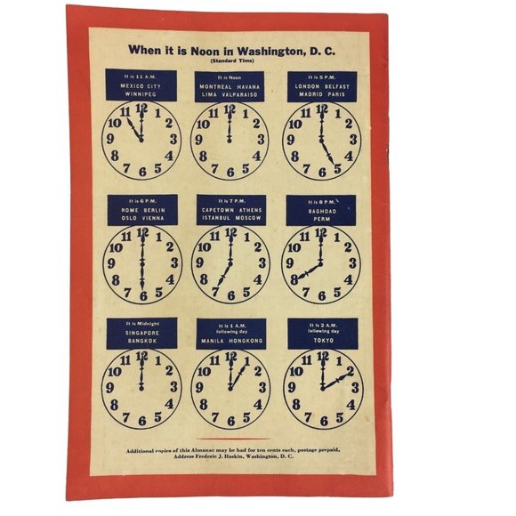 Vintage Almanac Uncle Sams 1937 Compiled by Frederic J Haskin Paper Ephemera u - Picture 2 of 6